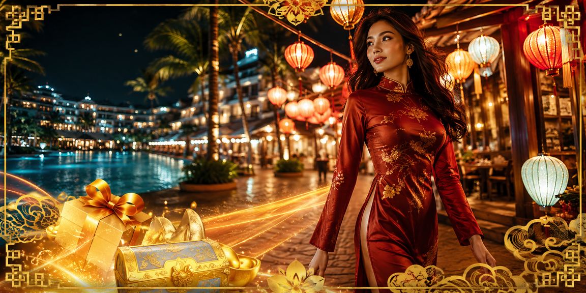Khu vực cá cược và casino sôi nổi tại chợ đêm Nha Trang